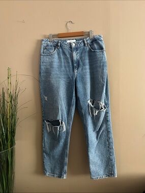 Dynamite Light Blue Distressed Boyfriend Jeans